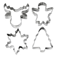 Set metalnih formi - 4 komada - rukavica, pahulja, čovečuljak