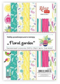 Set papira za scrapbooking Floral garden 21 x 29.7 cm | Artmie