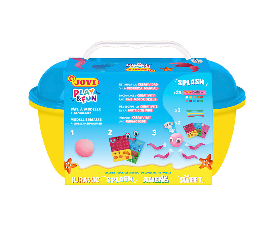 Set plastelina JOVI Play&Fun Splash 360 g u koferčetu
