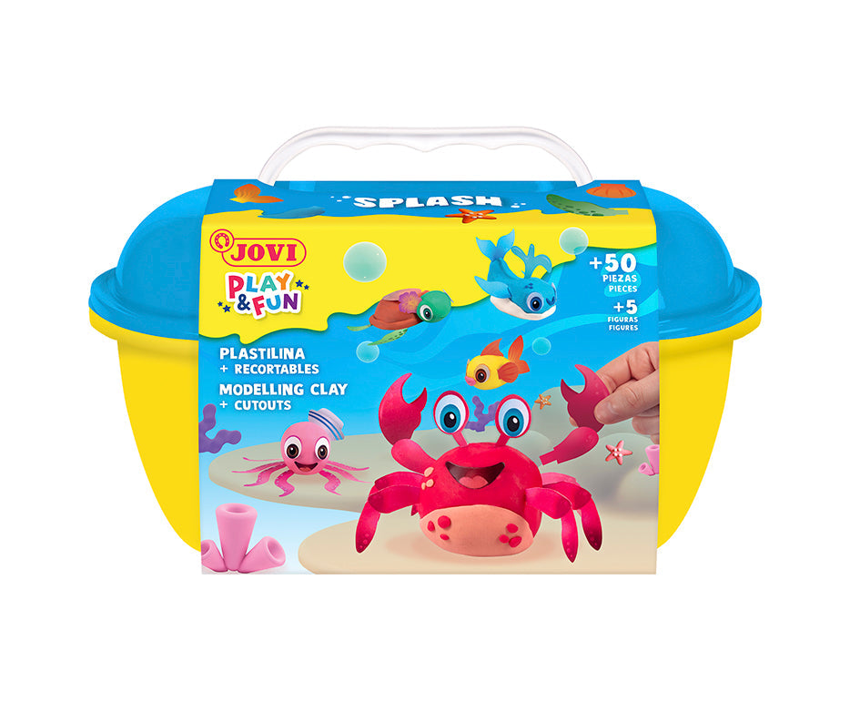 Set plastelina JOVI Play&Fun Splash 360 g u koferčetu
