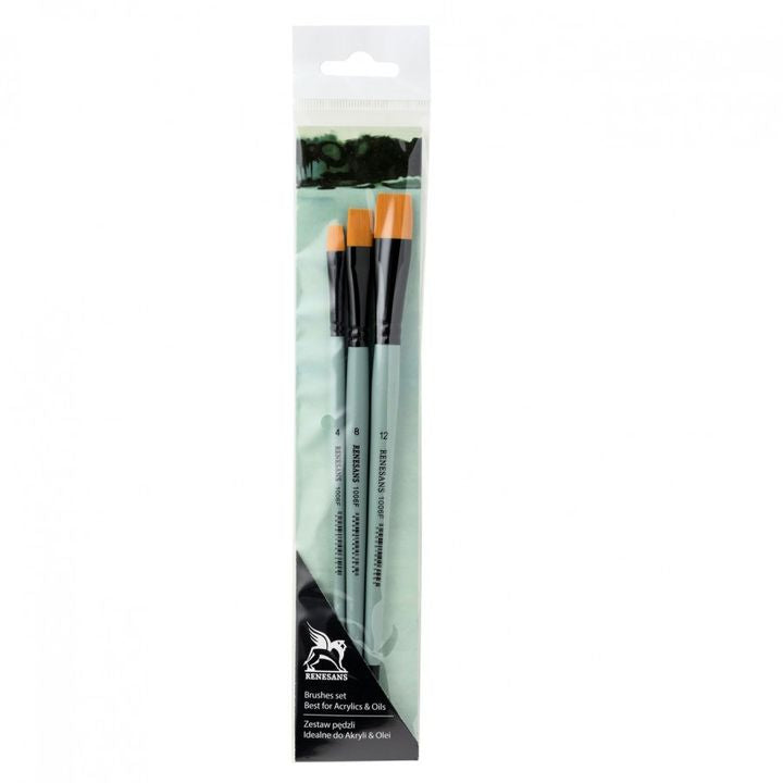 Set pljosnatih četkica Renesans 1006 - 3 kom.