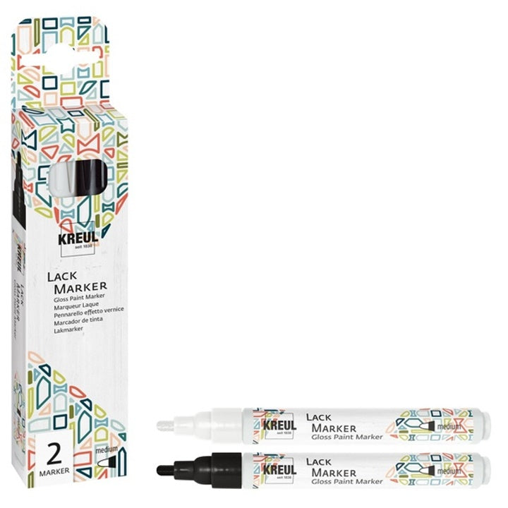 Set sjajnih lak markera Kreul 2 kom. | Artmie