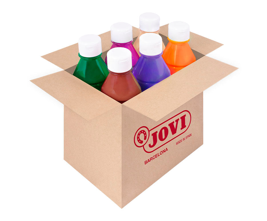 Set tečnih tempera JOVI Premium 6 x 250 ml – miks boja varijanta B