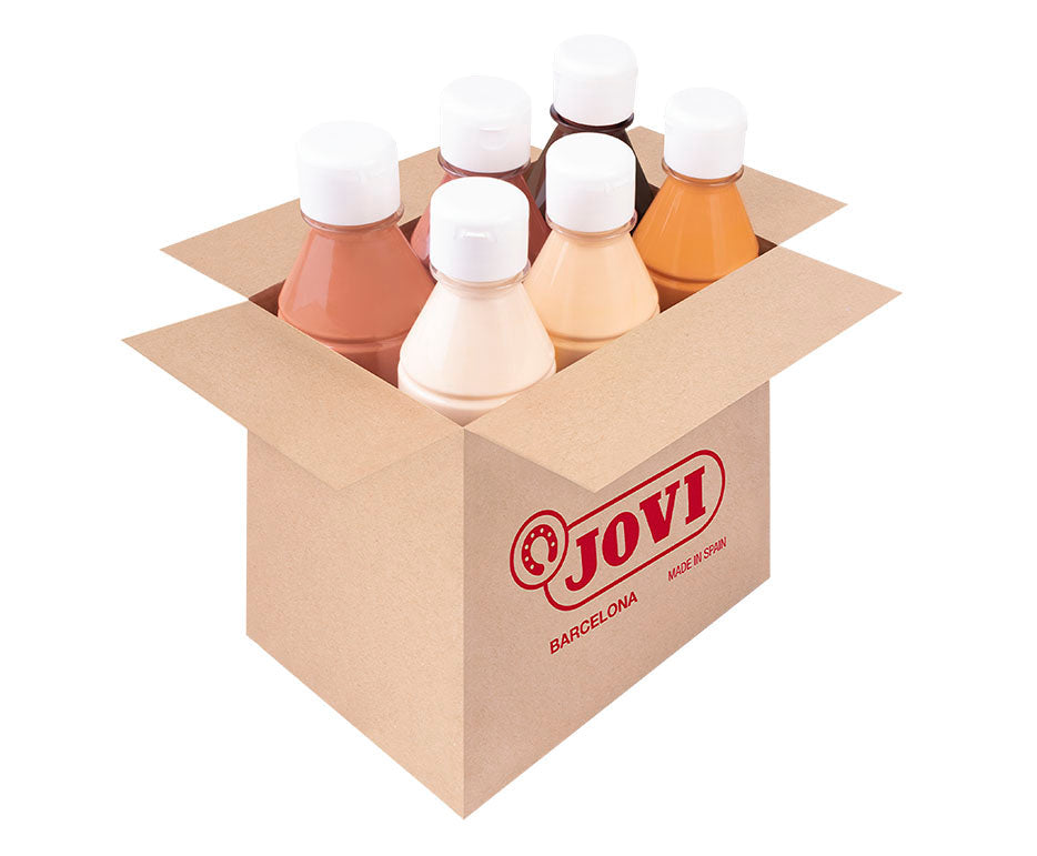 Set tečnih tempera JOVI Premium 6 x 250 ml nijanse kože