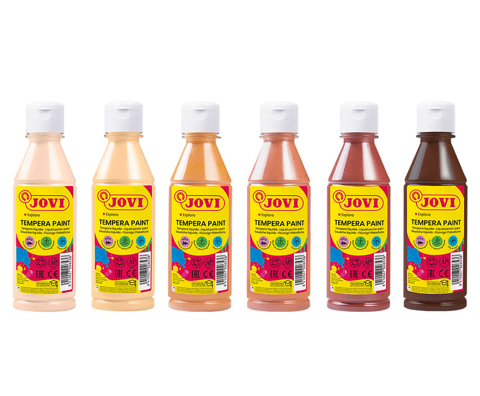 Set tečnih tempera JOVI Premium 6 x 250 ml nijanse kože
