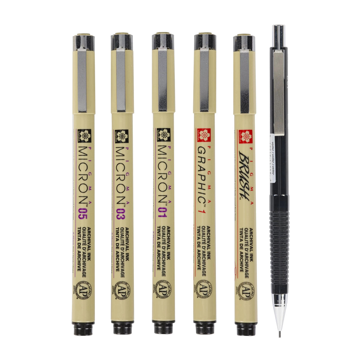 Set tehničkih pera Sakura Pigma Micron Manga 6 kom crna