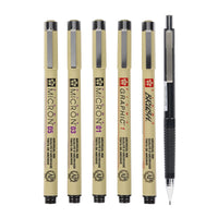 Set tehničkih pera Sakura Pigma Micron Manga 6 kom crna