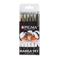 Set tehničkih pera Sakura Pigma Micron Manga 6 kom crna
