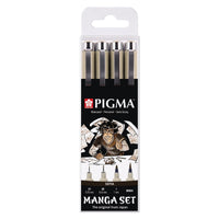 Set tehničkih pera Sakura Pigma Micron Manga Sepia / 4 kom