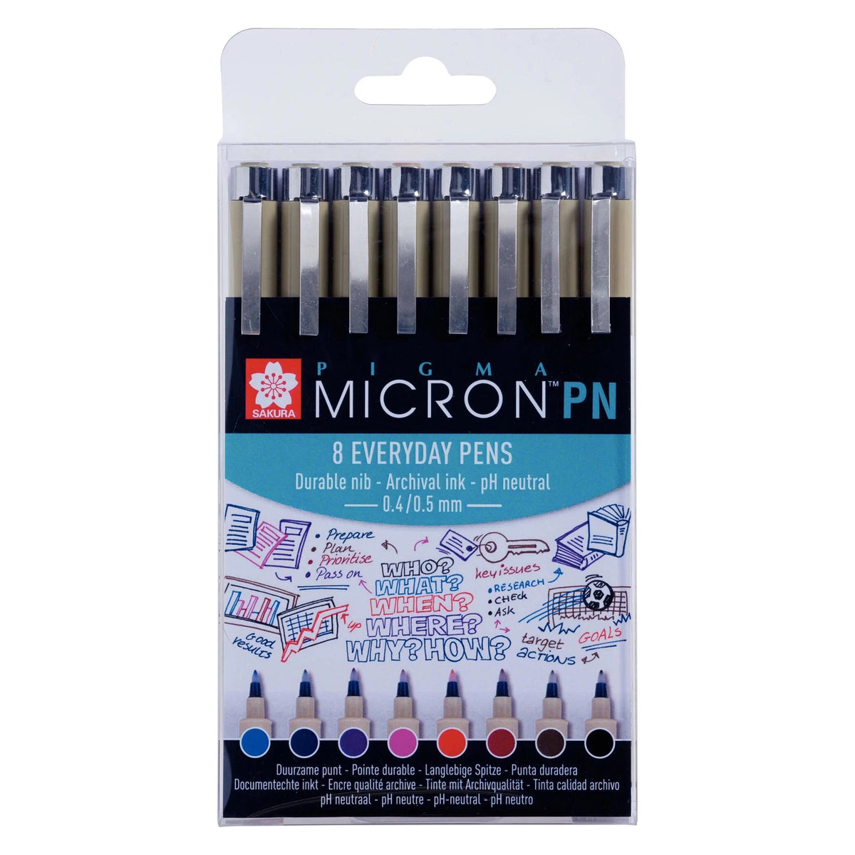 Set tehničkih pera Sakura Pigma Micron PN - 8 kom