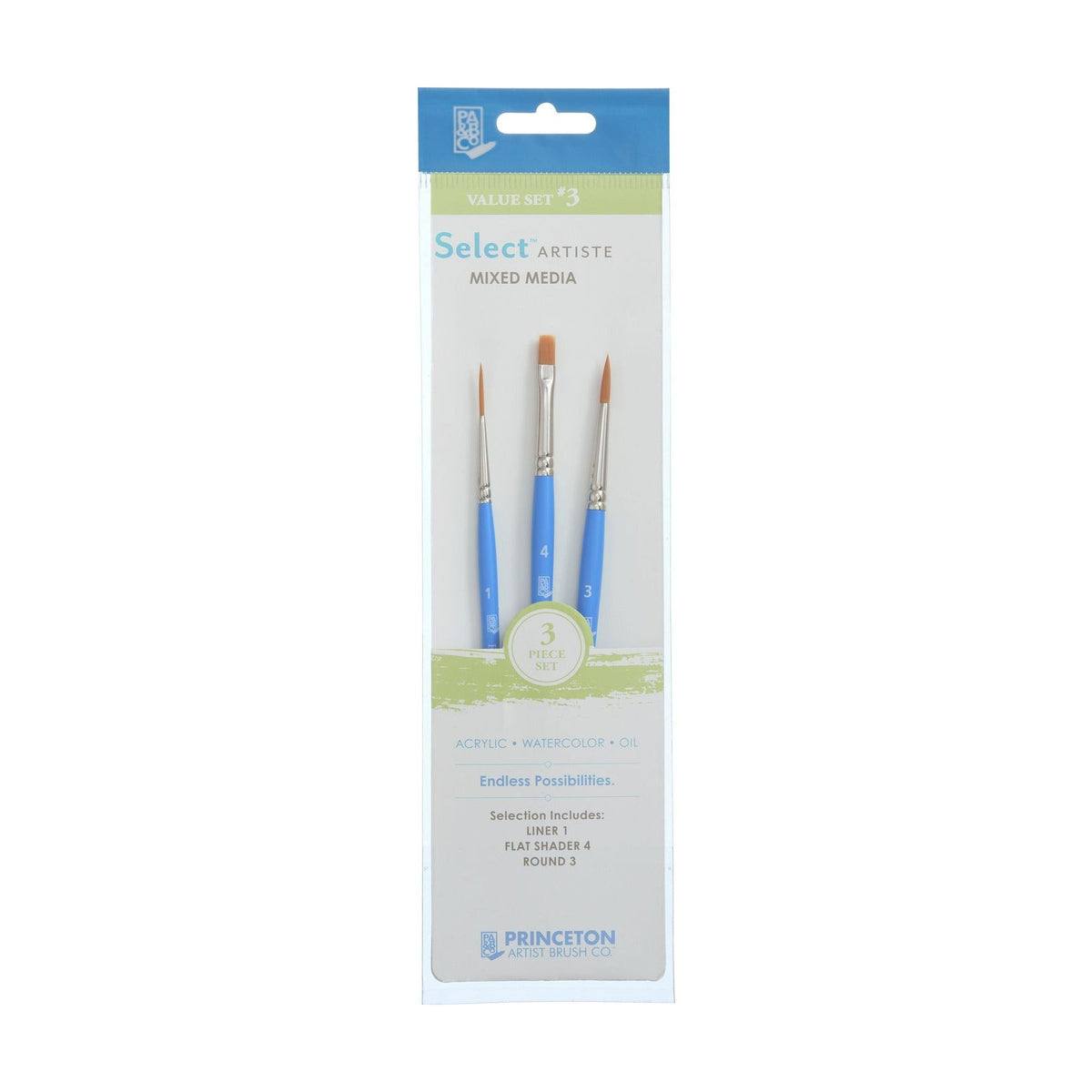 Set univerzalnih četkica PRINCETON Select - 3-delni set