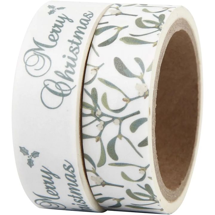 Set washi traka mistletoe and Merry Christmas | Artmie