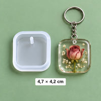 kvadratni kalup 4,7 × 4,2 cm + 3 alke za ključeve