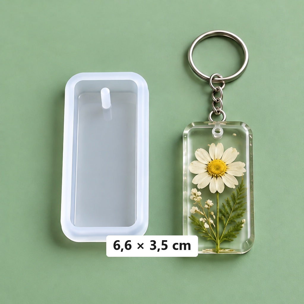 pravougaoni kalup 6,6 × 3,5 cm + 3 alke za ključeve
