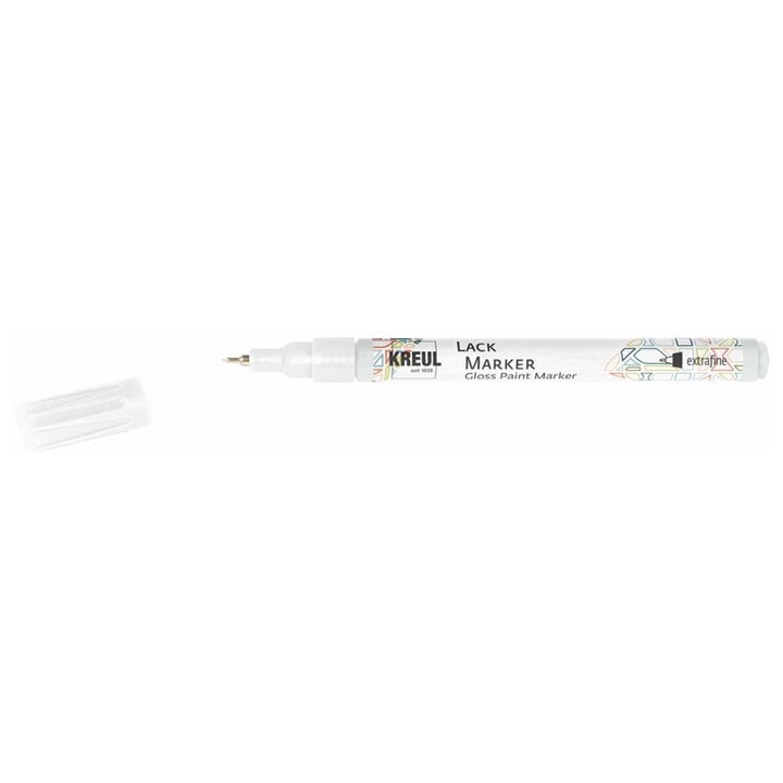 Sjajni lak marker Kreul extrafine – bela