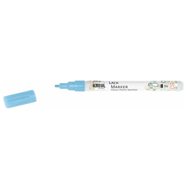 Sjajni lak marker Kreul fine – svetloplava