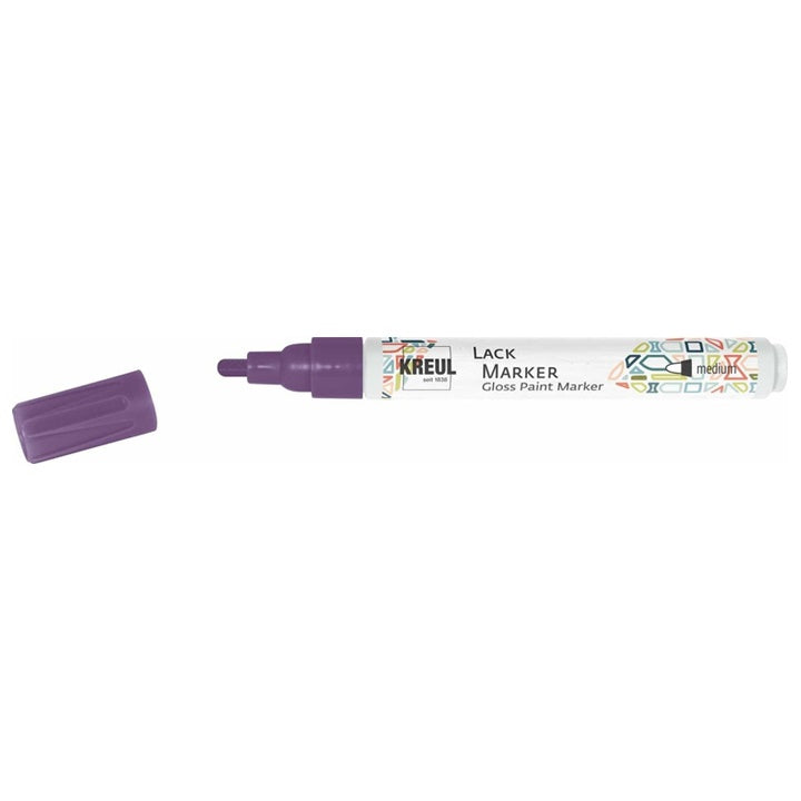 Sjajni lak marker Kreul medium | različite nijanse - ljubičasta