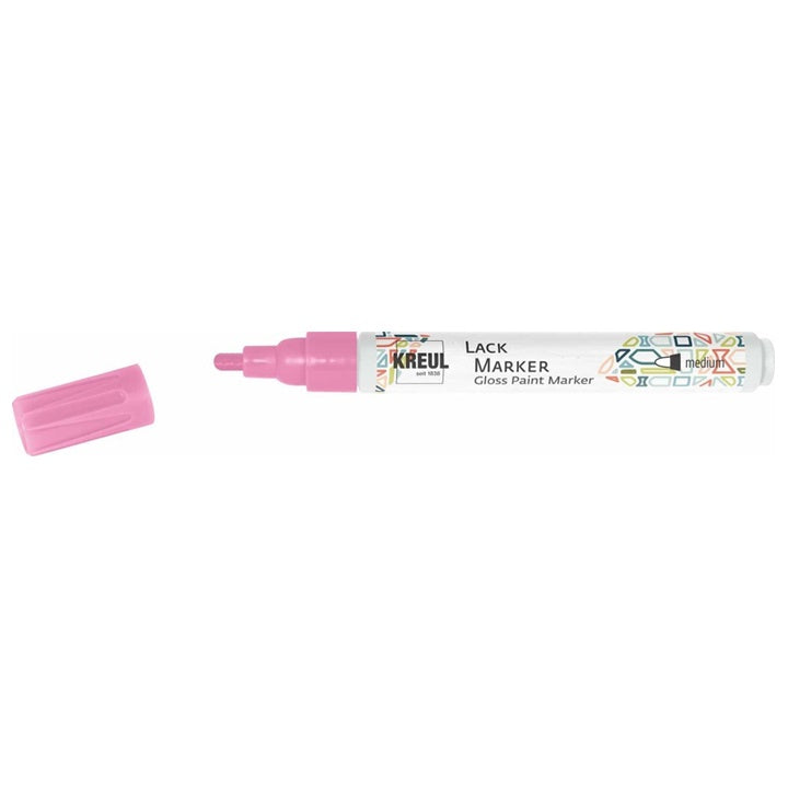 Sjajni lak marker Kreul medium | različite nijanse - roze
