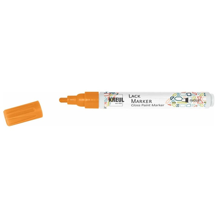Sjajni lak marker Kreul medium – neonska narandžasta