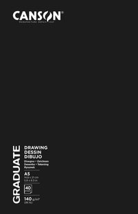 Skicen blok Canson Graduate Art Book Sketch & Draw 140 g/m², 40 listova, A5, tvrd povez