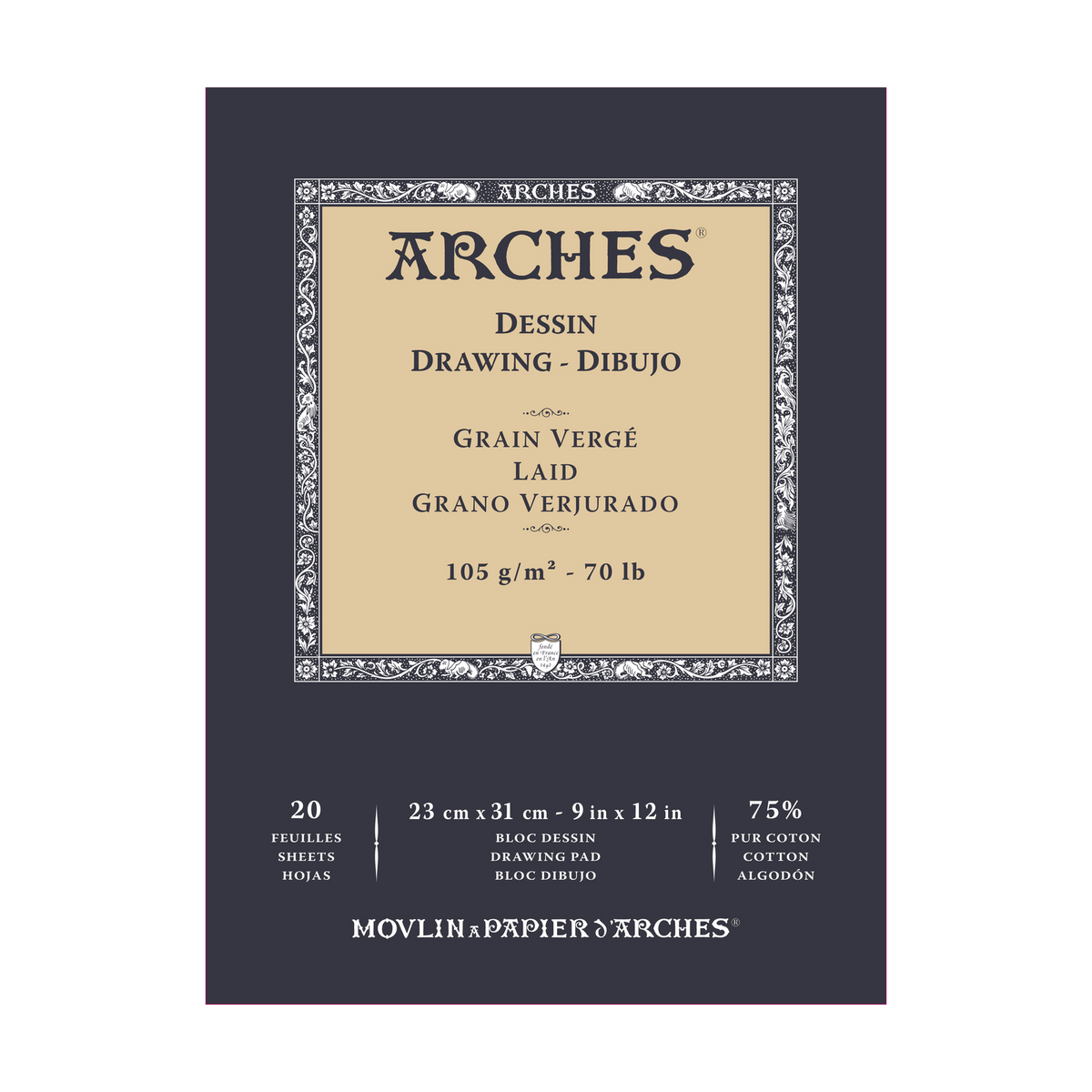 Skicovací blok ARCHES Sketch 105 g/m² 23 – 26 cm - 20 listova
