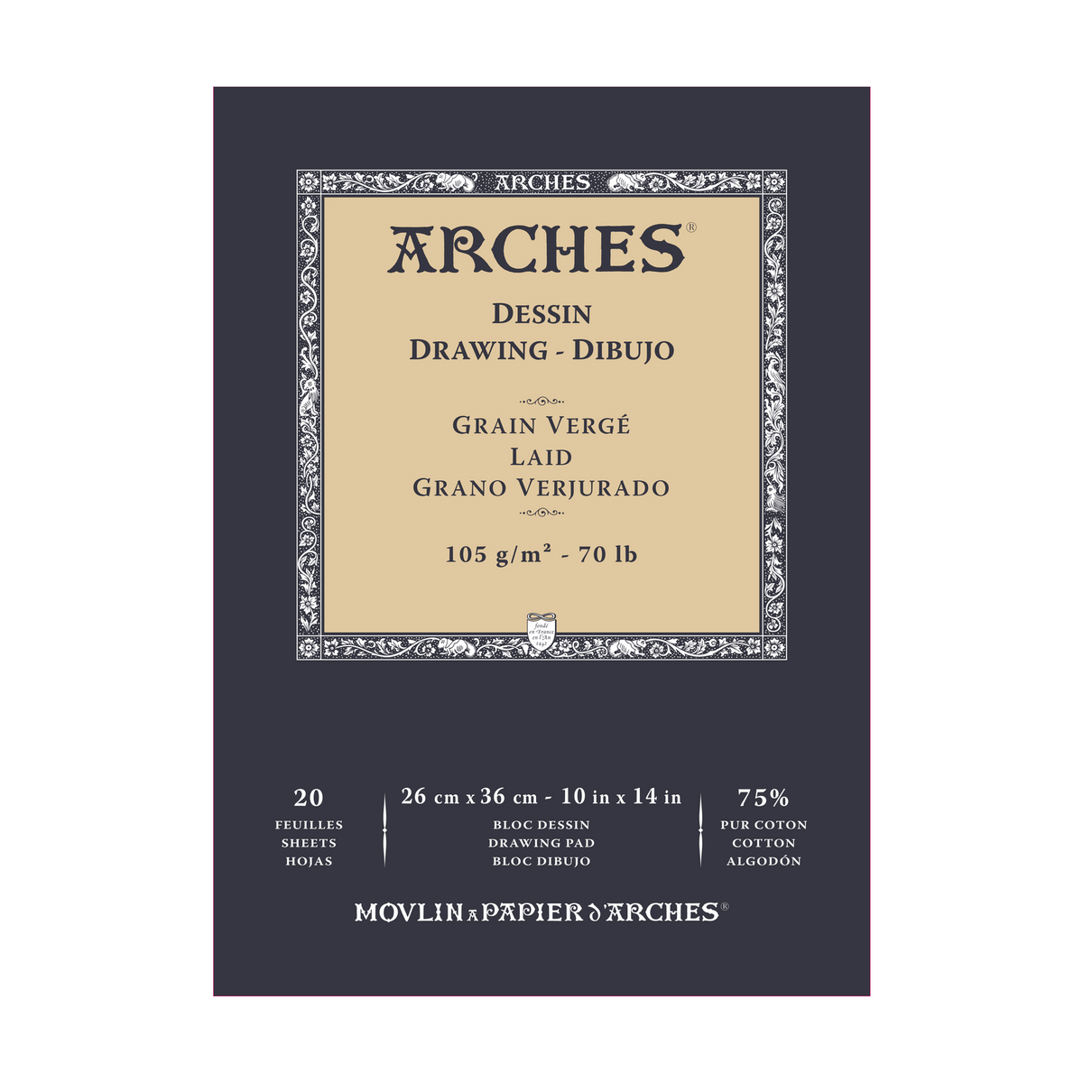 Skicovací blok ARCHES Sketch 105 g/m² 23 – 26 cm - 20 listova