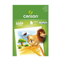 Skicovací blok CANSON Kids 90 g/m² – 30 listov, formati A5 – A4