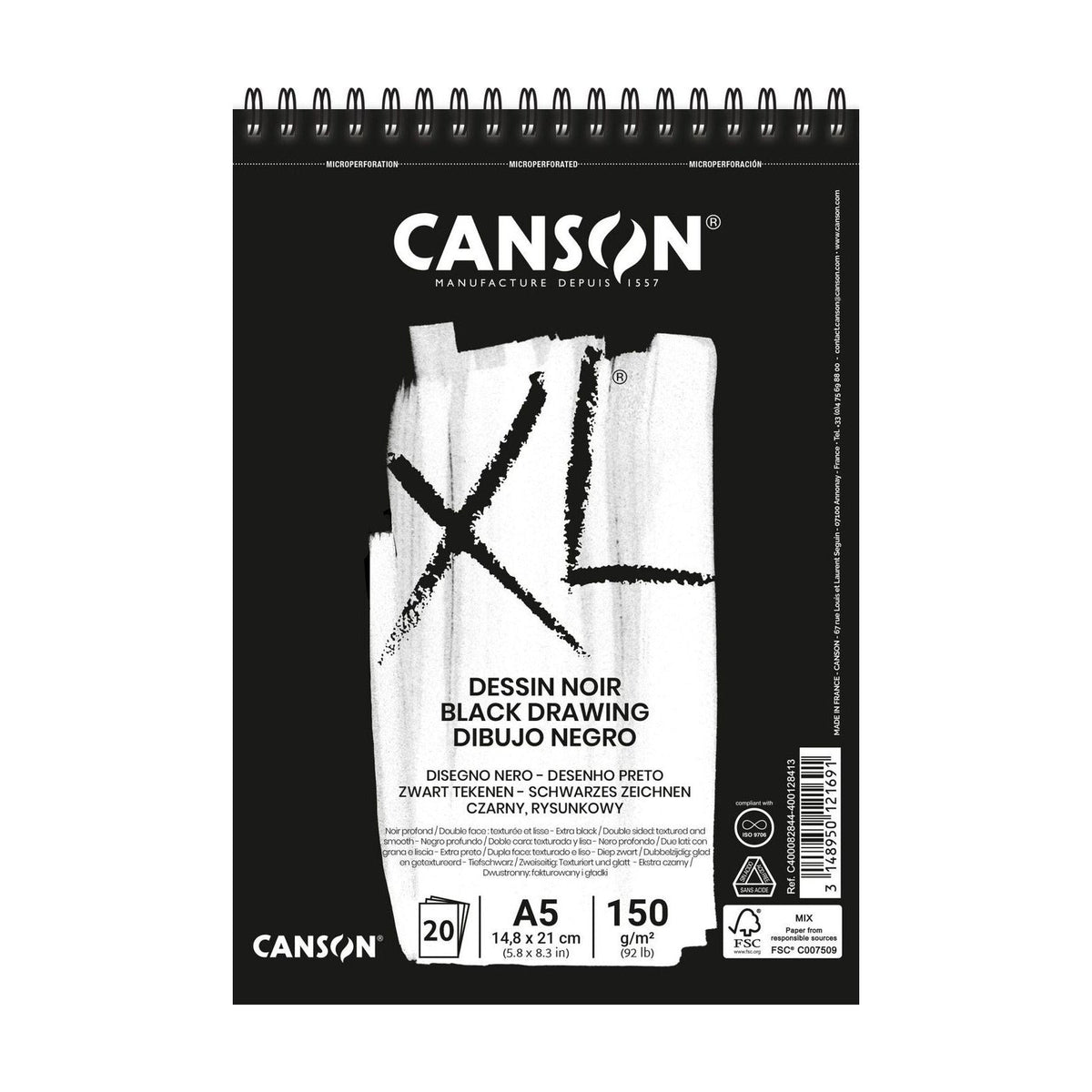 Skicovací blok CANSON XL Dessin A5 - 150 g/m², 30 listova