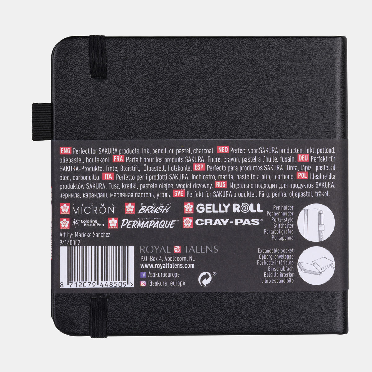 Skicovaći blok SAKURA 140 g/m² – 80 listova, 9 – 21 cm