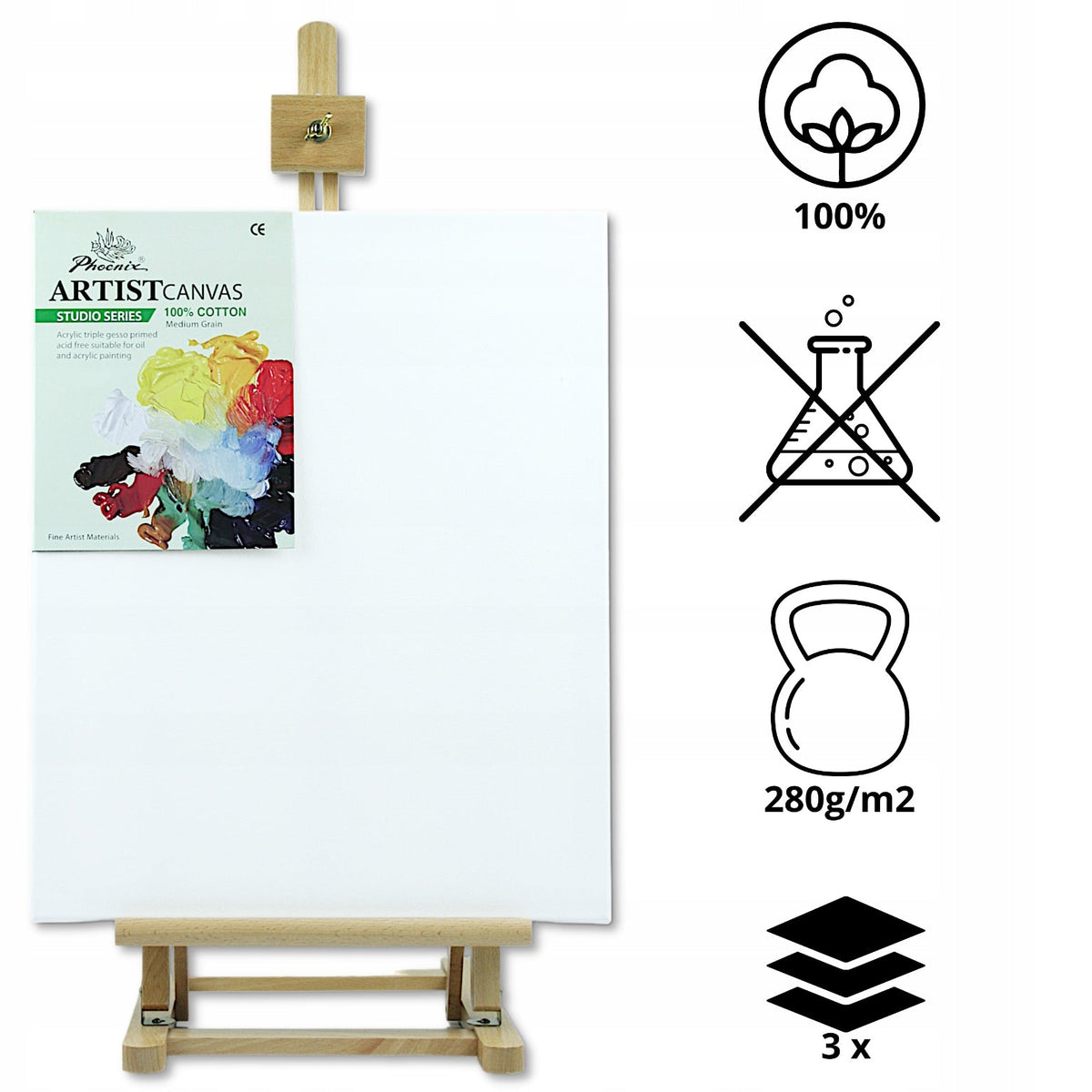 Slikarsko platno Phoenix, 24–100 cm | odaberite dimenziju