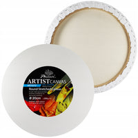 Slikarsko platno Phoenix na ramu, okruglo, 350 g/m², prečnik 15–105 cm (osnovna dimenzija 20 cm)