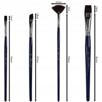 Štetke Phoenix od braon najlona 6614S2 - set od 4 dela