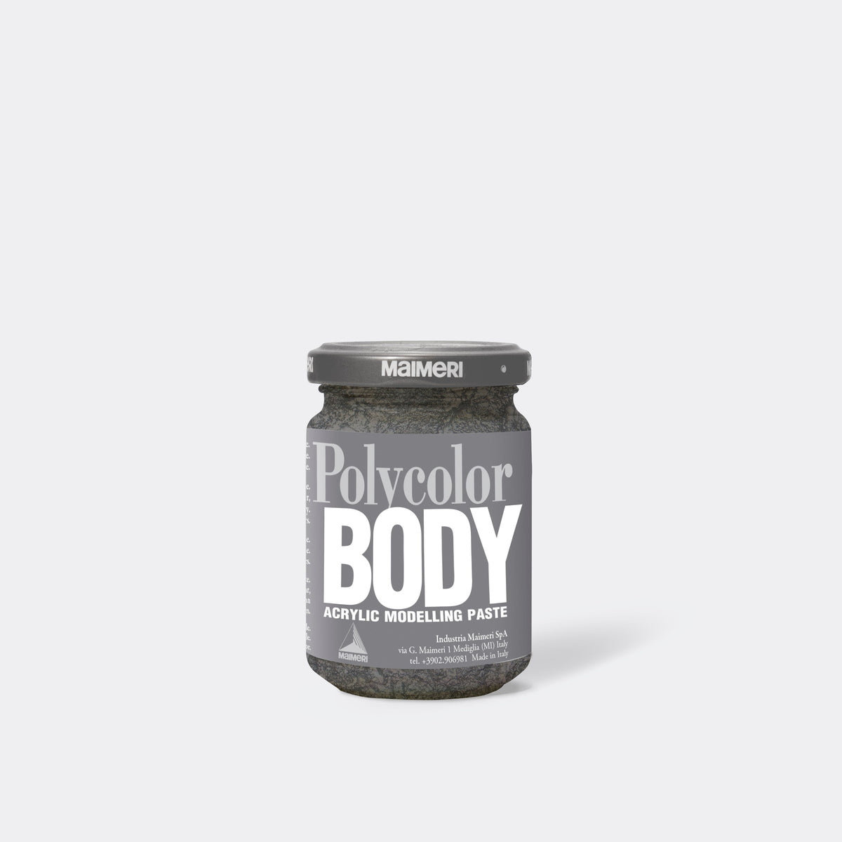 Strukturna akrilna pasta MAIMERI Body 140 ml – srebrna