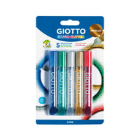 Svetlucavi lepak GIOTTO Glitter Glue metalik boje 5 x 10 g