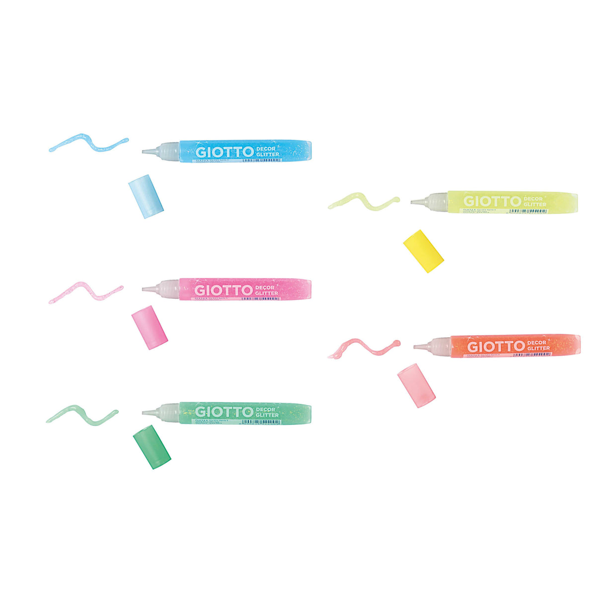 Svetlucavi lepak GIOTTO Glitter Glue neonske boje 5 x 10 g
