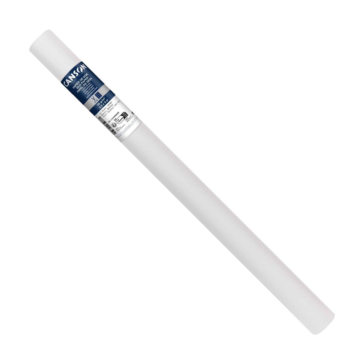 Svileni papir CANSON u rolni - 50 x 500 cm, 20 g – Bela