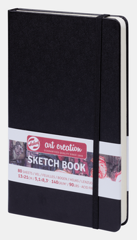 Blok za skiciranje ROYAL TALENS Art Creation Black 13 x 21 cm, 140 g, 90 listova, tvrdi povez