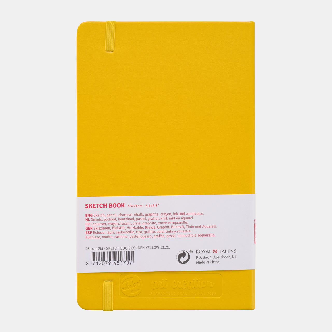 ROYAL TALENS blok za skiciranje Talens Art Creation Golden Yellow 13 x 21 cm 140 g 80L tvrdi povez