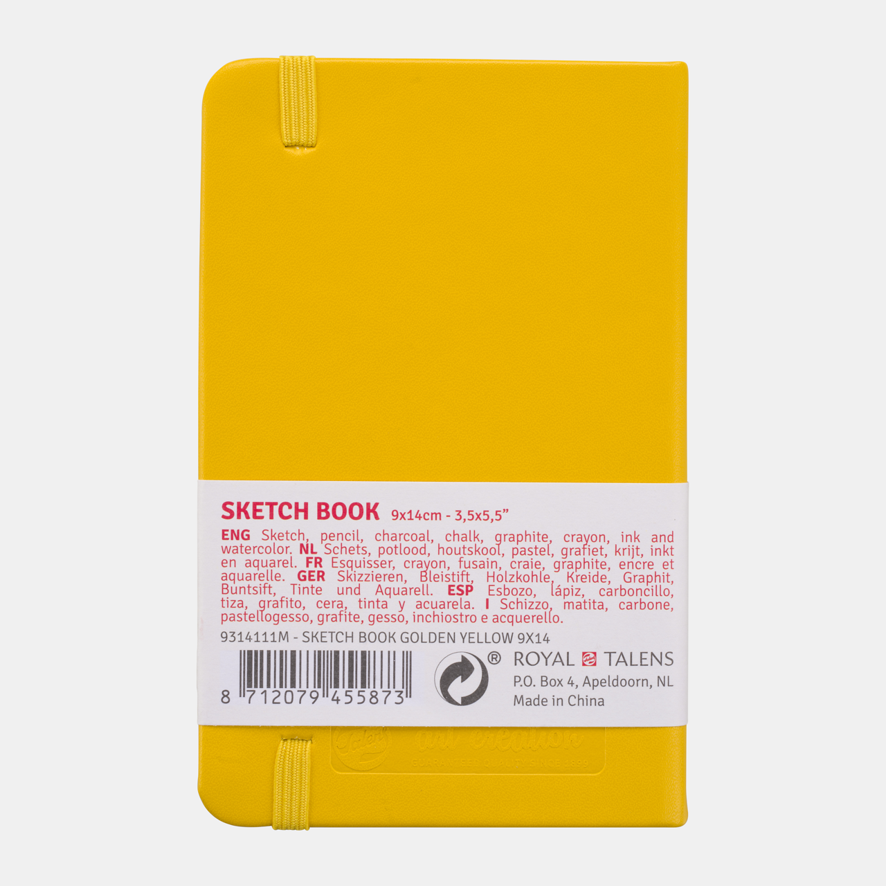 Blok za skiciranje Talens Art Creation Golden Yellow 9 x 14 cm, 140 g, 80 listova - tvrd povez