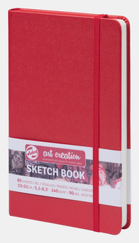Blok za skiciranje Talens Art Creation Red 13 x 21 cm, 140 g, 80 listova, tvrdi povez