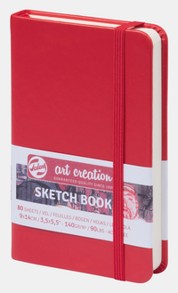 ROYAL TALENS blok za skiciranje Talens Art Creation Red 9 x 14 cm 140 g 80L tvrd povez