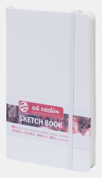 Blok za skiciranje Talens Art Creation White 13 x 21 cm, 140 g, 80 listova, tvrdi povez