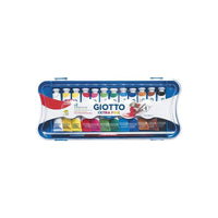 Temperne boje GIOTTO Extra Fine u tubama sa četkicom – 12 x