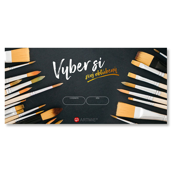 Poklon vaučer za četke za svakog umetnika – 100 EUR