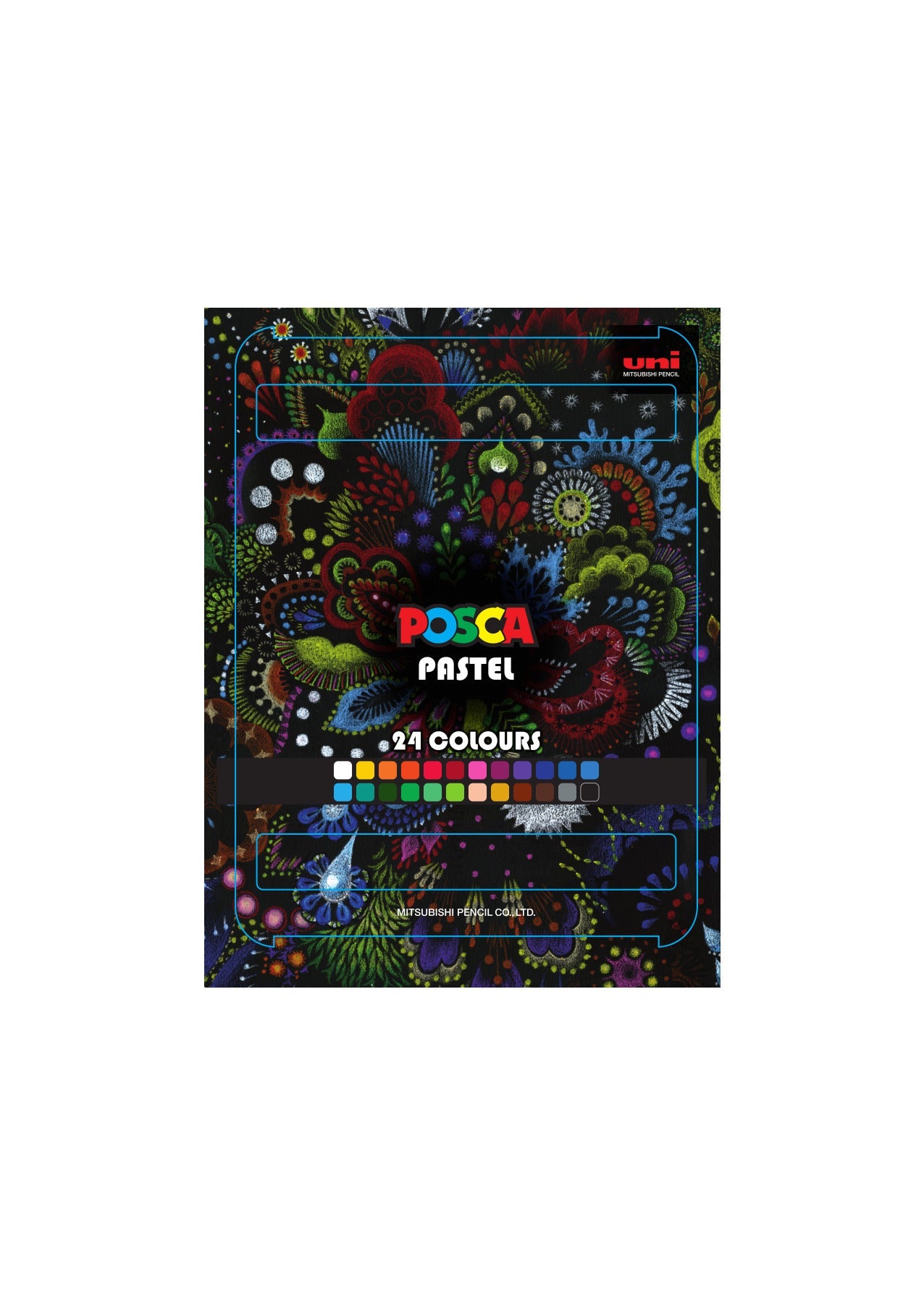 Posca KPA-100 24C voštane pastele, set, miks boja