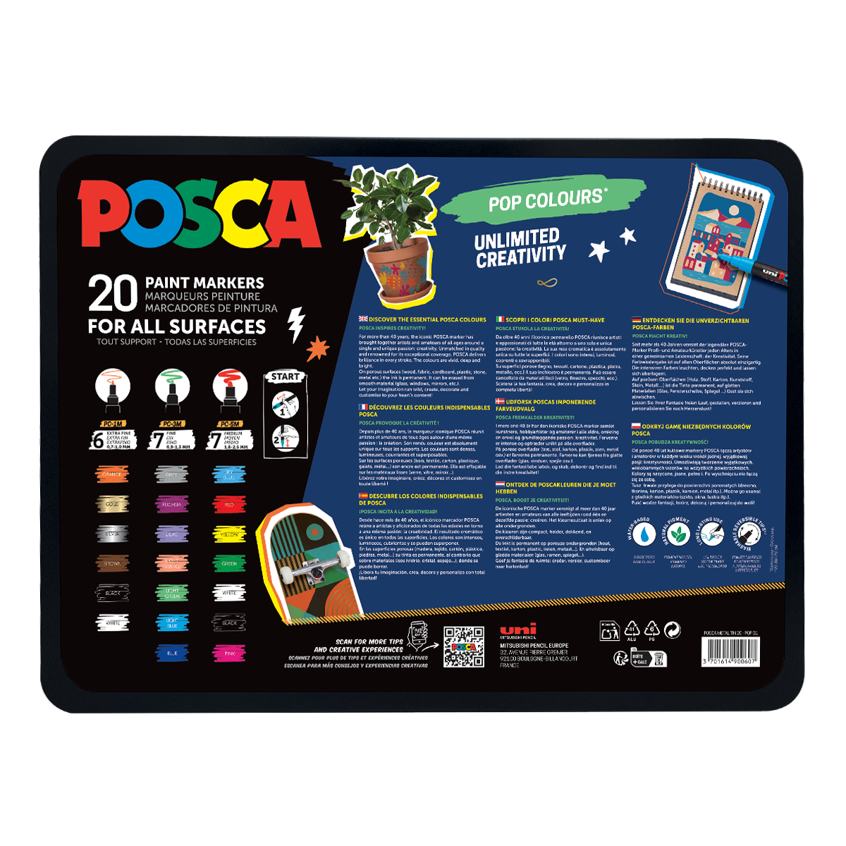 Posca set markera mix