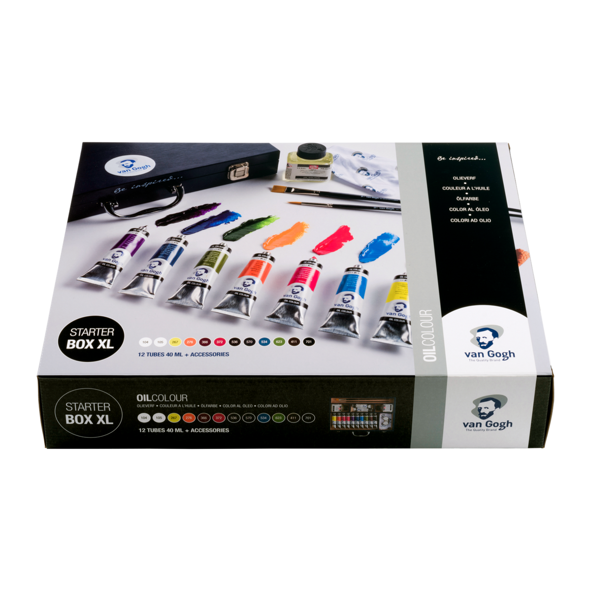 Set uljanih boja ROYAL TALENS Van Gogh početnički box XL 12 x 40 ml + pribor