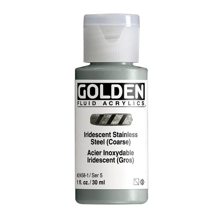 GOLDEN Fluid Iridescent Akrilna boja – 2458 čelik