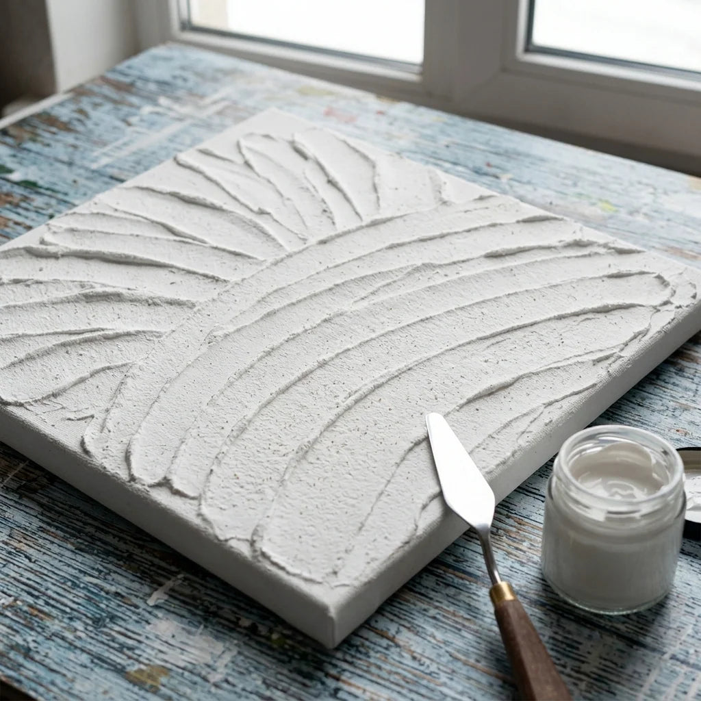 Strukturna 3D pozadina od ARTMIE paste — gotova podloga za akril