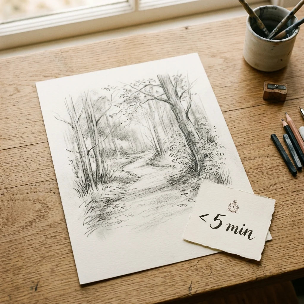 Crtež se suši na ravnom — za manje od 5 minuta